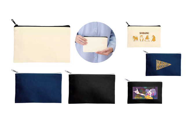 フラットポーチ 約200×120mm | オリジナルグッズ・OEM・ノベルティ製作