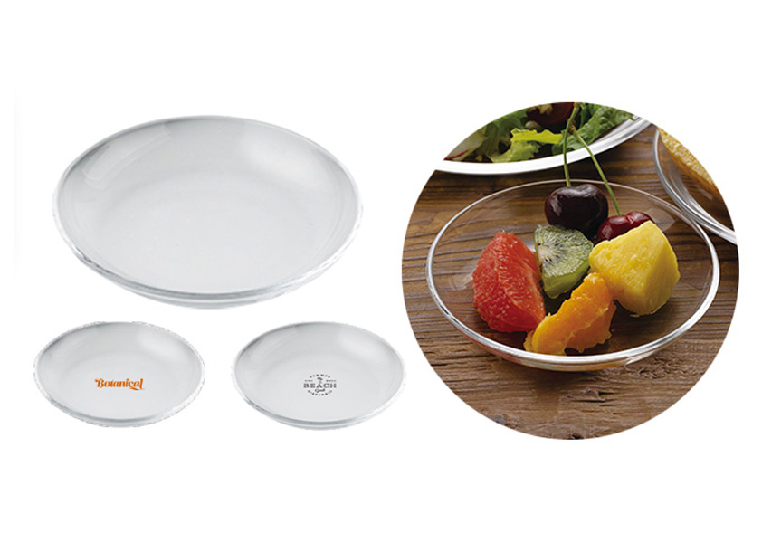 ガラス プレート 直径120mm | オリジナルグッズ・OEM・ノベルティ製作