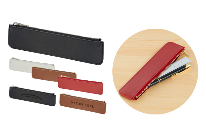 本革 ファスナー スリム ペンケース | オリジナルグッズ・OEM