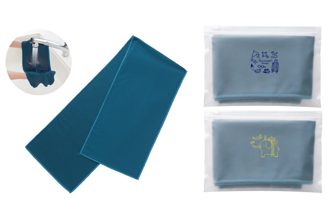 クリアポーチ入 涼感 クールタオル | オリジナルグッズ・OEM