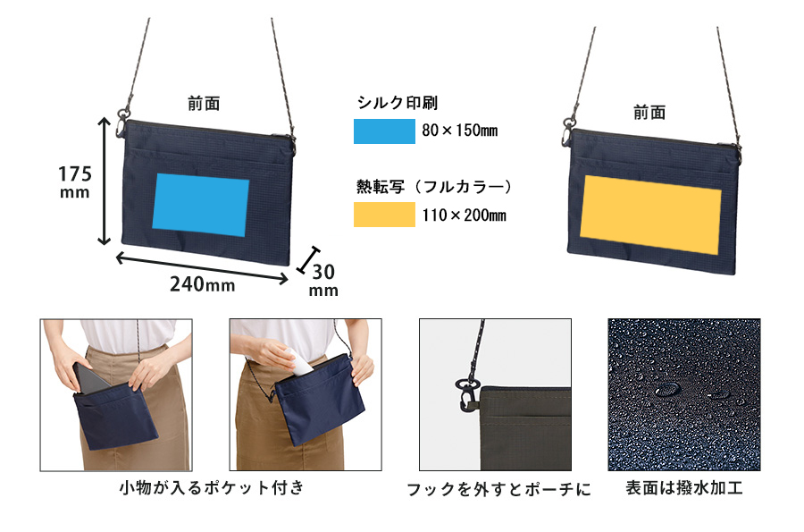 サコッシュポーチ縦型　パネル生地ポケット　オーダーページ 再再・・販☆丈夫で軽いラミネート生地☆お出掛けポシェット