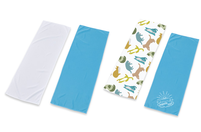 全面フルカラー印刷対応 涼感 ひんやり タオル | オリジナルグッズ