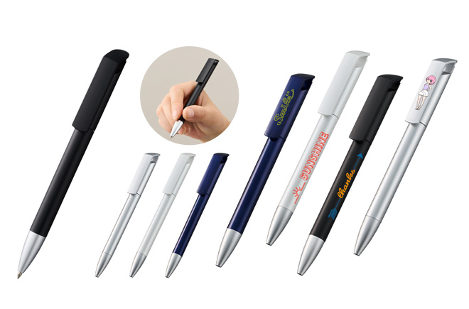 再生ABS エコ スクリュー式 メタリック ボールペン | オリジナルグッズ