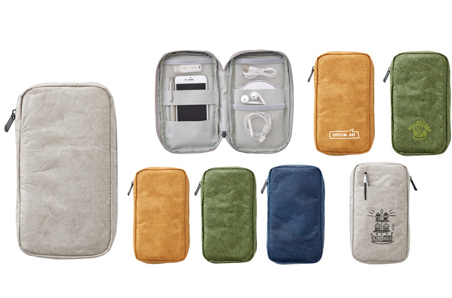 タイベック ファスナー ポーチ | オリジナルグッズ・OEM・ノベルティ製作