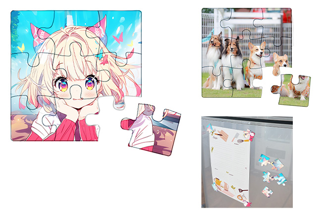 マグネットシート 95×95mm パズルタイプ | オリジナルグッズ・OEM