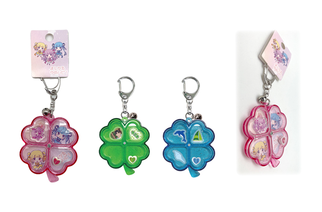 クローバーキーホルダー ラメタイプ | オリジナルグッズ・OEM