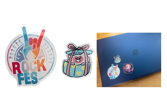 アクリル ステッカー | オリジナルグッズ・OEM・ノベルティ製作