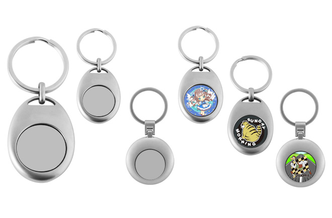 3Dコイン マグネット付 メタル キーホルダー | オリジナルグッズ・OEM
