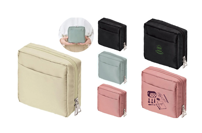 ナイロン スクエア ポーチ (6つのメッシュポケット) | オリジナル