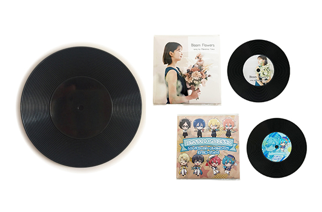 レコード型 コースター | オリジナルグッズ・OEM・ノベルティ製作