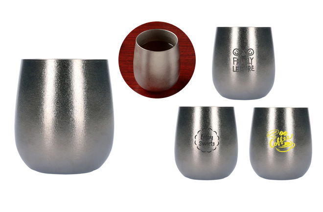 チタン 二重 タンブラー 240ml | オリジナルグッズ・OEM・ノベルティ製作