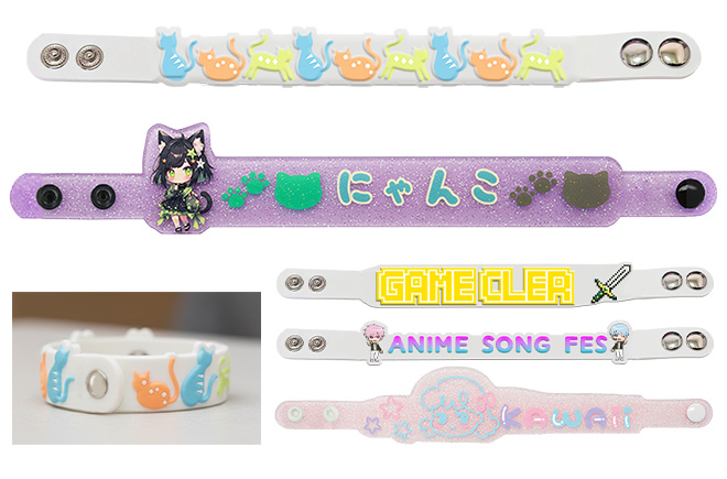 ラバー ダイカット リスト バンド | オリジナルグッズ・OEM